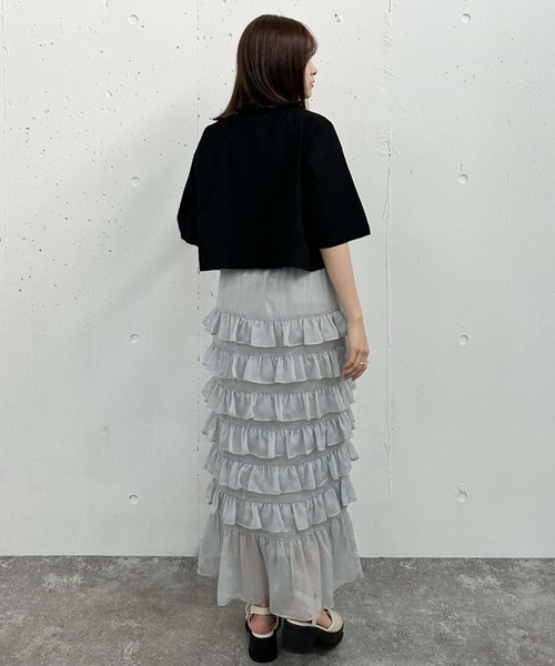 archives（アルシーヴ）の「リメイク刺繍ロゴＴｅｅ（Tシャツ/カットソー・レディース・オレンジ/ブラック/オフホワイト/チャコールグレー・MEDIUM）」の15枚目の写真