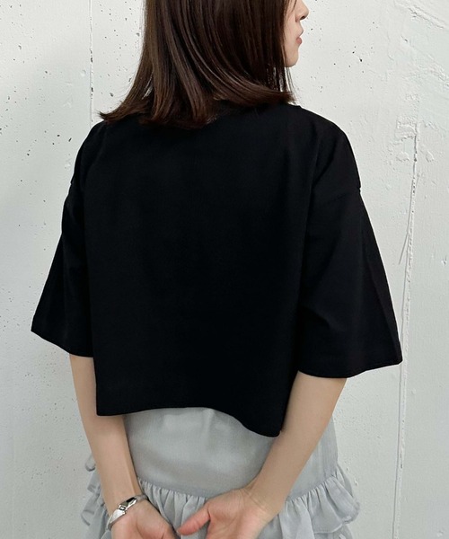 archives（アルシーヴ）の「リメイク刺繍ロゴＴｅｅ（Tシャツ/カットソー・レディース・オレンジ/ブラック/オフホワイト/チャコールグレー・MEDIUM）」の12枚目の写真