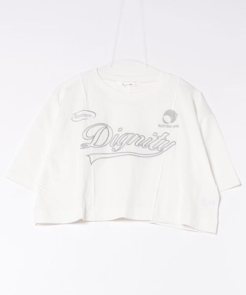 archives（アルシーヴ）の「リメイク刺繍ロゴＴｅｅ（Tシャツ/カットソー・レディース・オレンジ/ブラック/オフホワイト/チャコールグレー・MEDIUM）」の16枚目の写真