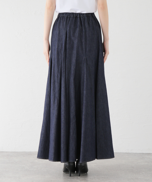 La TOTALITE(ラトータリテ)の「【Munich/ミューニック】washed slub denim skirt(デニムスカート・レディース・コバルトブルー・SMALL/MEDIUM)」の9枚目の写真