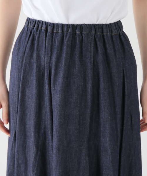 La TOTALITE(ラトータリテ)の「【Munich/ミューニック】washed slub denim skirt(デニムスカート・レディース・コバルトブルー・SMALL/MEDIUM)」の10枚目の写真