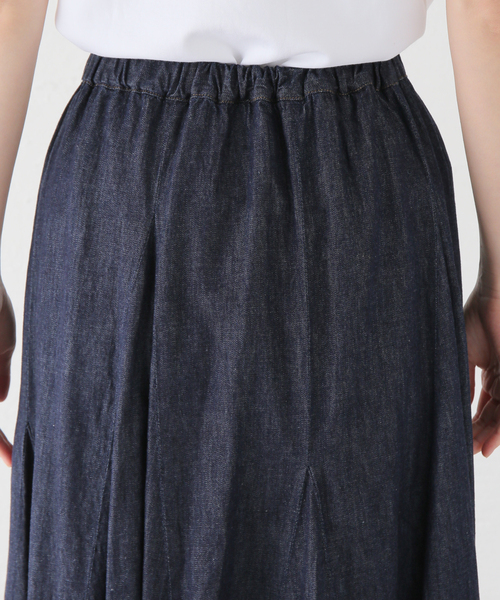 La TOTALITE(ラトータリテ)の「【Munich/ミューニック】washed slub denim skirt(デニムスカート・レディース・コバルトブルー・SMALL/MEDIUM)」の11枚目の写真