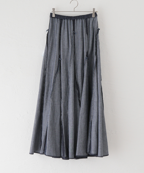 La TOTALITE(ラトータリテ)の「【Munich/ミューニック】washed slub denim skirt(デニムスカート・レディース・コバルトブルー・SMALL/MEDIUM)」の13枚目の写真