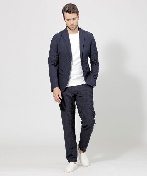 EPOCA UOMO(エポカウォモ)の「シアサッカージャケット(テーラードジャケット・メンズ・ダークネイビー/ベージュ系その他3・46/48)」の13枚目の写真