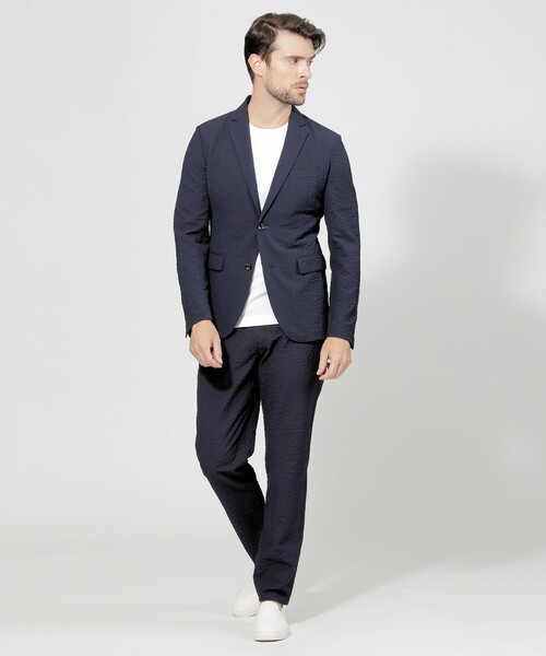 EPOCA UOMO(エポカウォモ)の「シアサッカージャケット(テーラードジャケット・メンズ・ダークネイビー/ベージュ系その他3・46/48)」の12枚目の写真