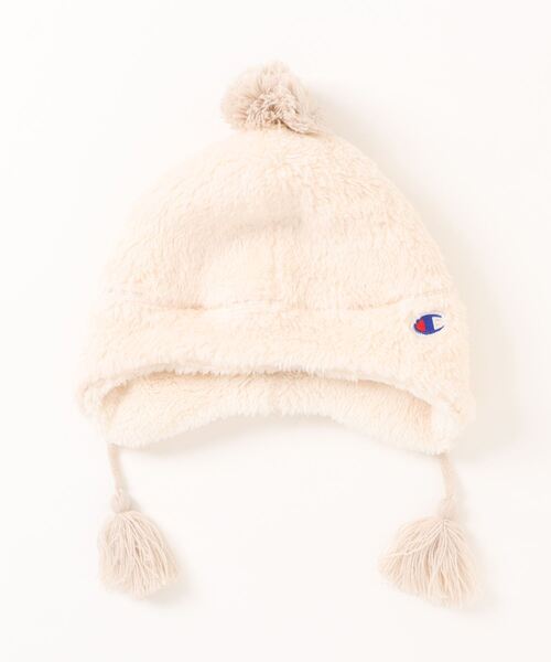 Champion(チャンピオン)の「Champion/チャンピオン キッズ ボアウインター(ニットキャップ/ビーニー・キッズ・ブラック/ベージュ/ピンク/ブラウン・53-55cm)」の3枚目の写真