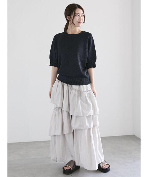 Te chichi（テチチ）の「アラインドグリッターニット（ニット/セーター・レディース・シルバー/ブラック/ゴールド・F）」の8枚目の写真