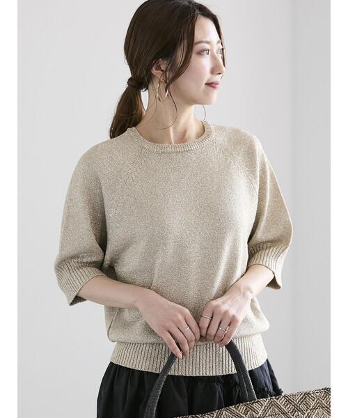 Te chichi（テチチ）の「アラインドグリッターニット（ニット/セーター・レディース・シルバー/ブラック/ゴールド・F）」の14枚目の写真