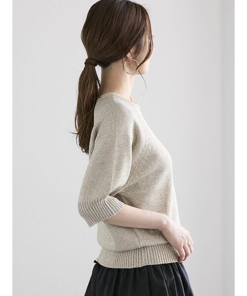 Te chichi（テチチ）の「アラインドグリッターニット（ニット/セーター・レディース・シルバー/ブラック/ゴールド・F）」の16枚目の写真