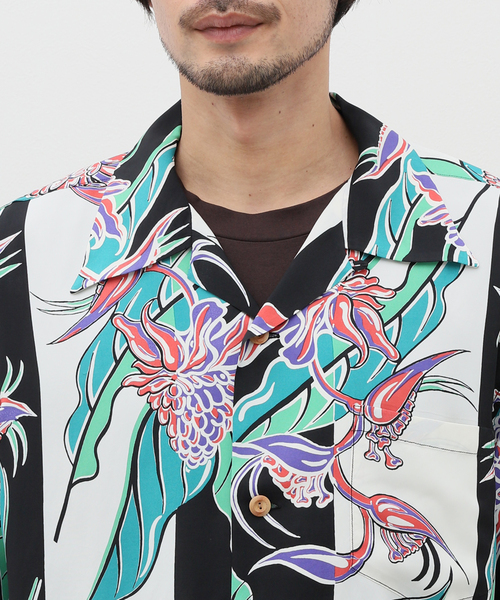 SUN SURF(サンサーフ)の「SUN SURF/サンサーフ S/S RAYON HAWAIIAN SHIRTS SS39020(シャツ/ブラウス・メンズ・ブラック・X-LARGE/MEDIUM)」の6枚目の写真