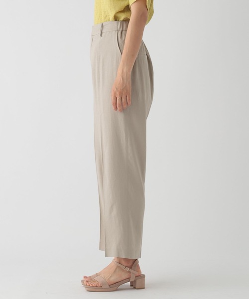 Elura（エルーラ）の「リッチリネンブレンドワイドストレートパンツ/120812（その他パンツ・レディース・ダークネイビー/ライトベージュ・LARGE/SMALL/MEDIUM）」の3枚目の写真