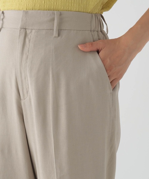 Elura（エルーラ）の「リッチリネンブレンドワイドストレートパンツ/120812（その他パンツ・レディース・ダークネイビー/ライトベージュ・LARGE/SMALL/MEDIUM）」の16枚目の写真