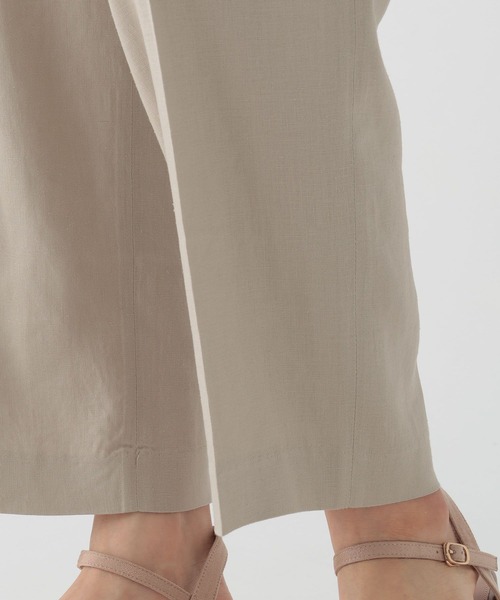 Elura（エルーラ）の「リッチリネンブレンドワイドストレートパンツ/120812（その他パンツ・レディース・ダークネイビー/ライトベージュ・LARGE/SMALL/MEDIUM）」の15枚目の写真