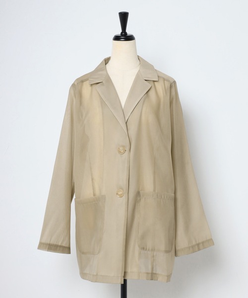 セール】【MINERTE】sheer tailored jacket / シアーテーラード