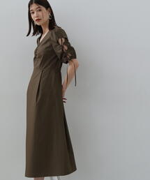 N.（N. Natural Beauty Basic） | ◆レースアップスリーブワンピース(ワンピース)