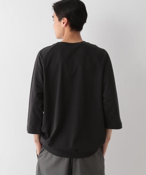 GLOBAL WORK Smile Seed Store（グローバルワーク スマイルシードストア）の「ミニ裏毛7分袖Tシャツ/135047（Tシャツ/カットソー・メンズ・セージグリーン/オフホワイト/ブラック・X-LARGE/SMALL/MEDIUM/LARGE）」の17枚目の写真