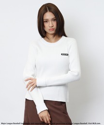 BACK TO THE FIELD | 【MLB】サイドZIPピグメントリブニット(ニット/セーター)