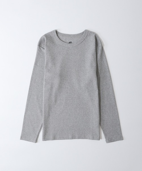JEMORGAN（ジェーイーモーガン）の「JEMORGAN スパンテレコクルーネックL/S-T（Tシャツ/カットソー・メンズ・杢グレー/オフホワイト/ブラック・M/XL/L）」の3枚目の写真
