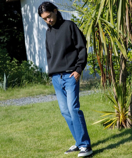 DEAR LAUREL グラデーションデニムパンツ フェイクファー付き DEAR LAUREL グラデーションデニムパンツ フェイクファー付き