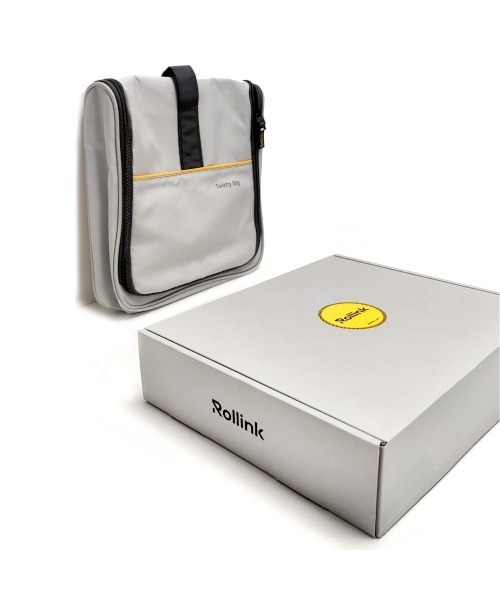 entre square(アントレスクエアー)の「Rollink トイレタリーバッグ 洗面用品 スキンケア用品 ヘアケア用品 荷造り 整理(スーツケース/キャリーバッグ・レディース・グレー・ONE SIZE)」の3枚目の写真