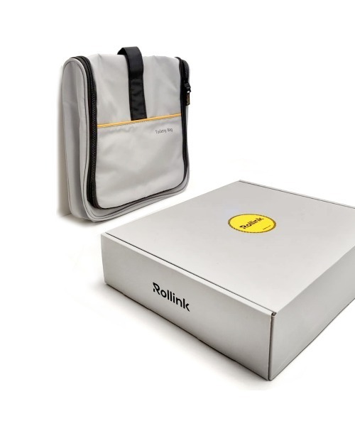 entre square(アントレスクエアー)の「Rollink トイレタリーバッグ 洗面用品 スキンケア用品 ヘアケア用品 荷造り 整理(スーツケース/キャリーバッグ・レディース・グレー・ONE SIZE)」の2枚目の写真