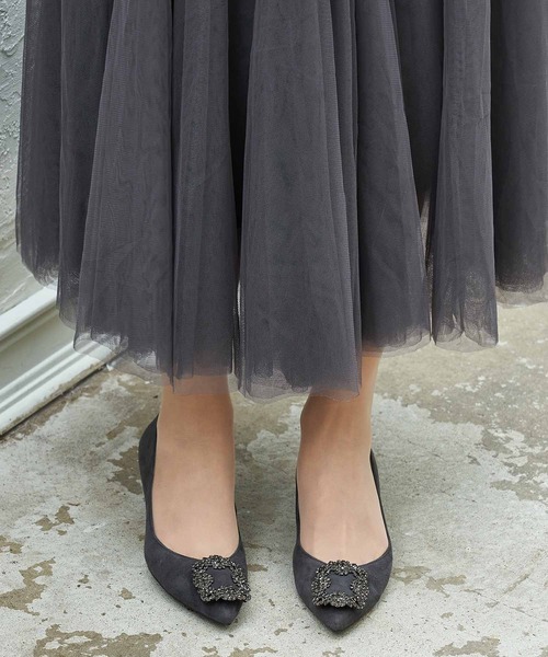 Mode et Jacomo（モードエジャコモ）の「ビジューバックルパンプス（パンプス・レディース・ブラック系その他6/グレー系その他7/ブラック×レッド/ピンク系その他4・22.5cm/23cm/23.5cm/24cm/24.5cm）」の20枚目の写真