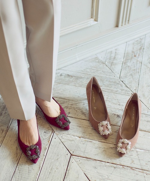 Mode et Jacomo（モードエジャコモ）の「ビジューバックルパンプス（パンプス・レディース・ブラック系その他6/グレー系その他7/ブラック×レッド/ピンク系その他4・22.5cm/23cm/23.5cm/24cm/24.5cm）」の18枚目の写真