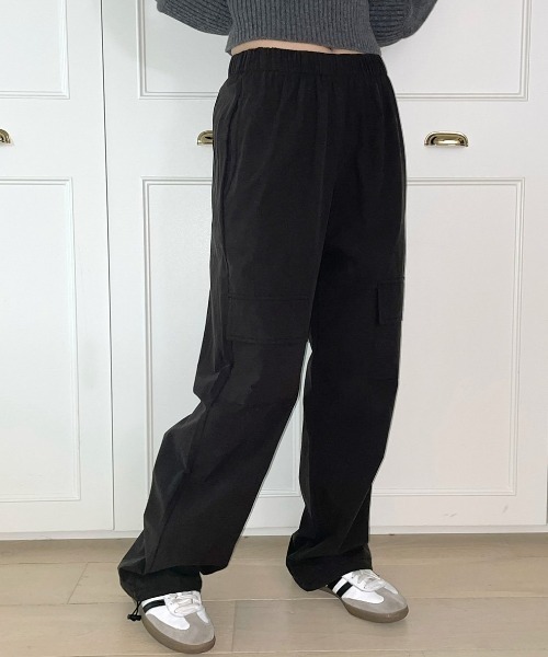 A'GEM/9 × .kom 『muah muah/ムーアムーア』 PIGMENT CARGO BANDING PANTS/ピグメントカーゴバンディングパンツ（カーゴパンツ）｜muahmuah（ムーアムーア）