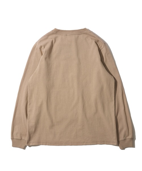 Goodwear（グッドウェア）の「【Goodwear/グッドウェア】7.6オンス USAコットン 無地 ポケット付きロングスリーブクルーネックTシャツ（Tシャツ/カットソー・メンズ・チャコールグレー/ブラック/ホワイト/ライトカーキ/ネイビー/グレイッシュベージュ・LARGE/X-LARGE/MEDIUM）」の14枚目の写真