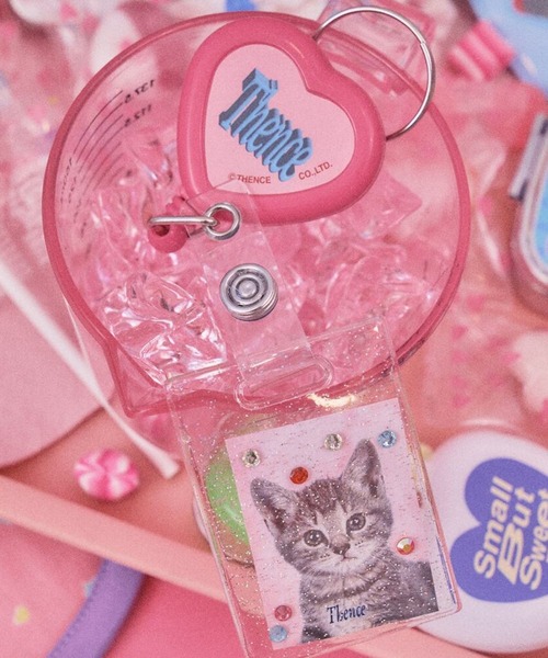 THENCE（デンス）の「THENCE／HeartReel フォトキーホルダー/韓国雑貨（キーホルダー・レディース・ピンク/ホワイト・0）」の3枚目の写真