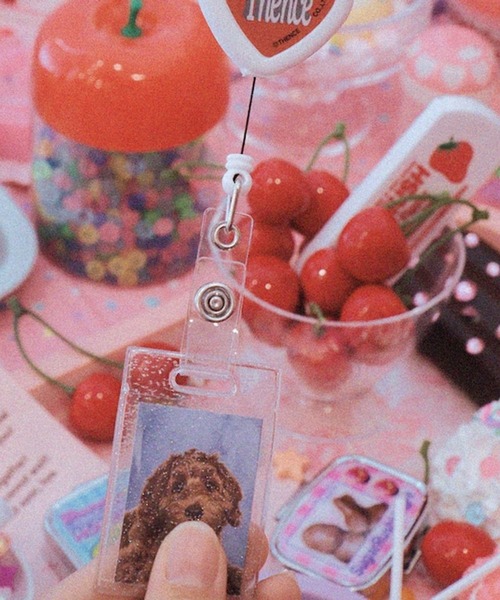 THENCE（デンス）の「THENCE／HeartReel フォトキーホルダー/韓国雑貨（キーホルダー・レディース・ピンク/ホワイト・0）」の12枚目の写真