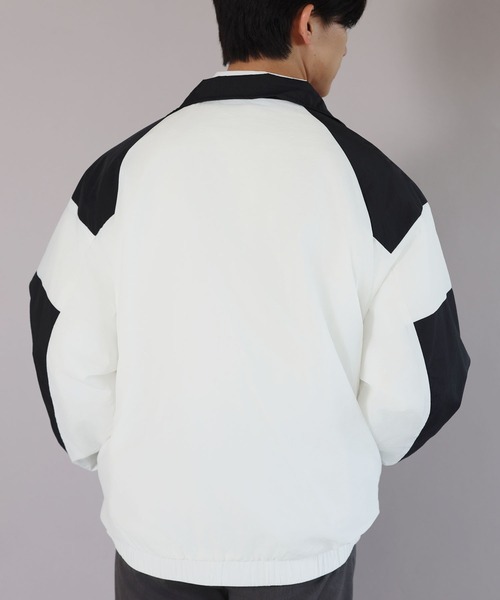 SPINNS（スピンズ）の「ストリート＆グランジ/切り替えナイロンジャケット/ワンポイント（ナイロンジャケット・メンズ・ベージュ/ネイビー/グリーン系その他/ブラック/オフホワイト・ONESIZE）」の12枚目の写真