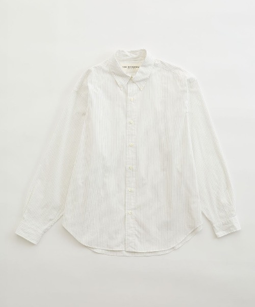 THE SHINZONE(ザ シンゾーン)の「THE SHINZONE STRIPED DADDY SHIRT 24AMSBL09(シャツ/ブラウス・レディース・ホワイト/ブルー・SMALL/MEDIUM)」の3枚目の写真