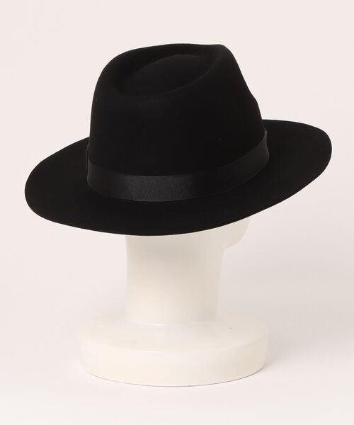 polcadot(ポルカドット)の「LONG BRIM FELT HAT/ロングブリム フェルトハット(ハット・レディース・ベージュ/ブラック/グレイッシュベージュ/アイボリー/グリーン・FREE)」の6枚目の写真