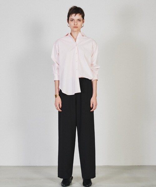 cloenc(クロエンス)の「◆【手洗い可】オーバーサイズシャツ(シャツ/ブラウス・レディース・アイボリー/ブルー系7/ピンク・02)」の8枚目の写真