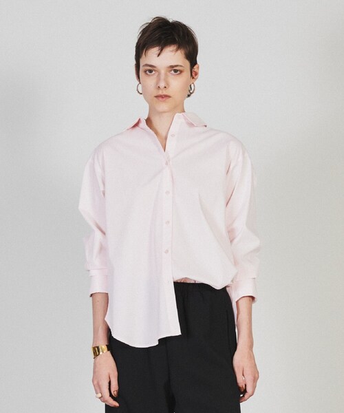 cloenc(クロエンス)の「◆【手洗い可】オーバーサイズシャツ(シャツ/ブラウス・レディース・アイボリー/ブルー系7/ピンク・02)」の11枚目の写真