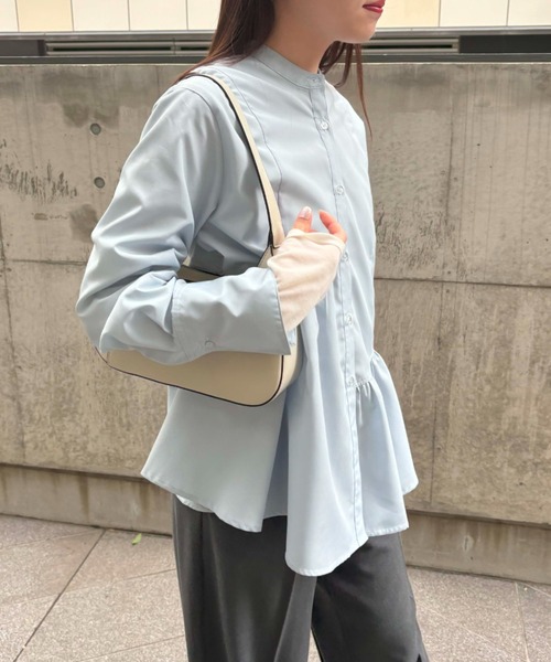 セール】アシンメトリーフレアーシャツ（シャツ/ブラウス）｜VIS（ビス