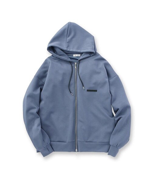 tk.TAKEO KIKUCHI（ティーケータケオキクチ）の「◆スーパールーズジップパーカー（パーカー・メンズ・チャコールグレー/ブラック/ライトベージュ/パープル系4・02/03）」の5枚目の写真