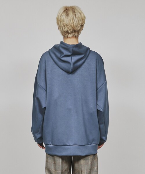 tk.TAKEO KIKUCHI（ティーケータケオキクチ）の「◆スーパールーズジップパーカー（パーカー・メンズ・チャコールグレー/ブラック/ライトベージュ/パープル系4・02/03）」の8枚目の写真