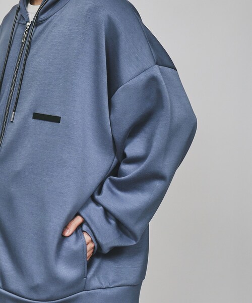 tk.TAKEO KIKUCHI（ティーケータケオキクチ）の「◆スーパールーズジップパーカー（パーカー・メンズ・チャコールグレー/ブラック/ライトベージュ/パープル系4・02/03）」の10枚目の写真