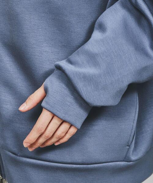 tk.TAKEO KIKUCHI（ティーケータケオキクチ）の「◆スーパールーズジップパーカー（パーカー・メンズ・チャコールグレー/ブラック/ライトベージュ/パープル系4・02/03）」の11枚目の写真