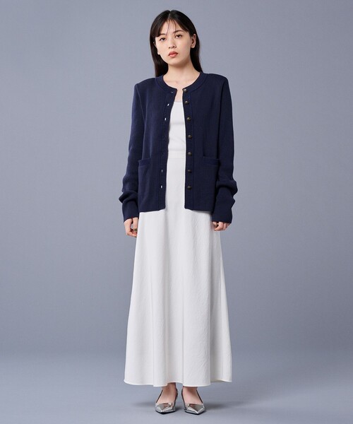 uncrave（アンクレイヴ）の「チュールコンビ タンクトップ（uncrave STANDARD）（Tシャツ/カットソー・レディース・ブラック系/ホワイト系・1/2）」の7枚目の写真