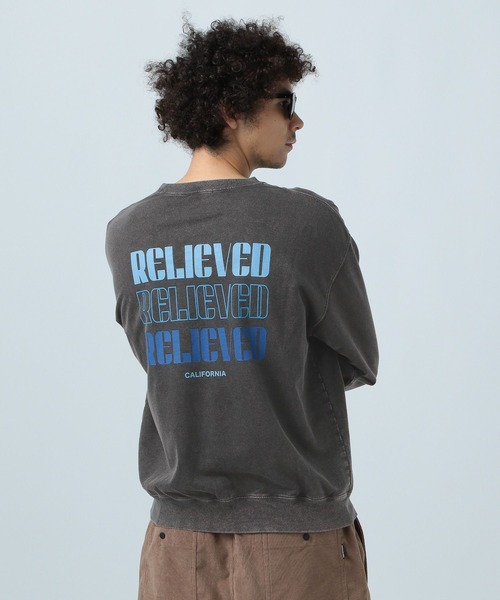 BAYFLOW（ベイフロー）の「SUNSETインレイプルオーバー（Tシャツ/カットソー・メンズ・ピンク/オフホワイト/グリーン/チャコール・MEDIUM/LARGE）」の3枚目の写真