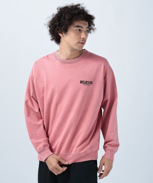 BAYFLOW（ベイフロー）の「SUNSETインレイプルオーバー（Tシャツ/カットソー・メンズ・ピンク/オフホワイト/グリーン/チャコール・MEDIUM/LARGE）」の21枚目の写真