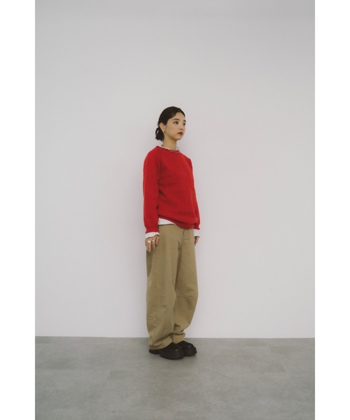 DRWCYS（ドロシーズ）の「ダブルウエストカーブパンツ（その他パンツ・レディース・ベージュ/ネイビー・SMALL/MEDIUM）」の3枚目の写真