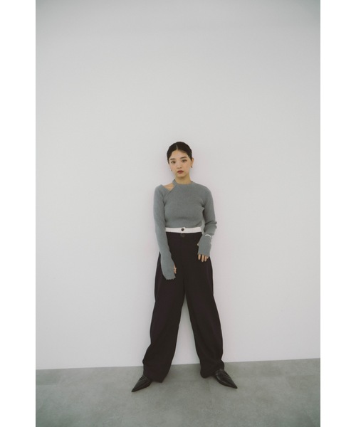 DRWCYS（ドロシーズ）の「ダブルウエストカーブパンツ（その他パンツ・レディース・ベージュ/ネイビー・SMALL/MEDIUM）」の20枚目の写真