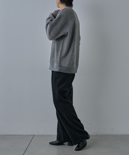 COLONY 2139（コロニートゥーワンスリーナイン）の「シャギーストライプ2タックワイドパンツ（スラックス・メンズ・グレー/ブラック・MEDIUM/LARGE）」の12枚目の写真