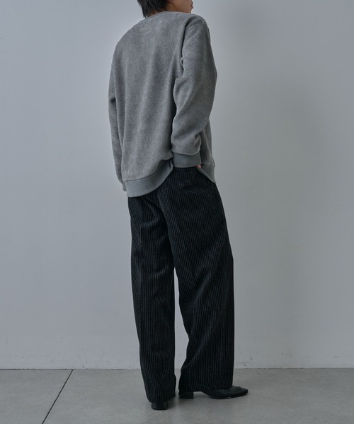 COLONY 2139（コロニートゥーワンスリーナイン）の「シャギーストライプ2タックワイドパンツ（スラックス・メンズ・グレー/ブラック・MEDIUM/LARGE）」の13枚目の写真