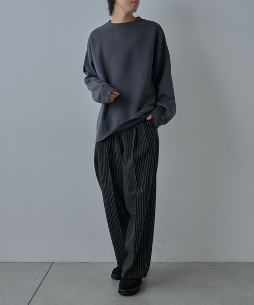 COLONY 2139（コロニートゥーワンスリーナイン）の「シャギーストライプ2タックワイドパンツ（スラックス・メンズ・グレー/ブラック・MEDIUM/LARGE）」の15枚目の写真