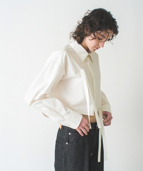 soduk(スドーク)の「【soduk】ribbons shirt(シャツ/ブラウス・レディース・アイボリー/ホワイト・ONE SIZE)」の14枚目の写真